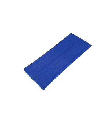 WESTEND CHOICE 9cm Wide Headbands Soft Head Band Plain Stretchy Unisex Kylie headband Bandeau Headbands for Women & Men Gym Yoga Hair Band (Royal blue)