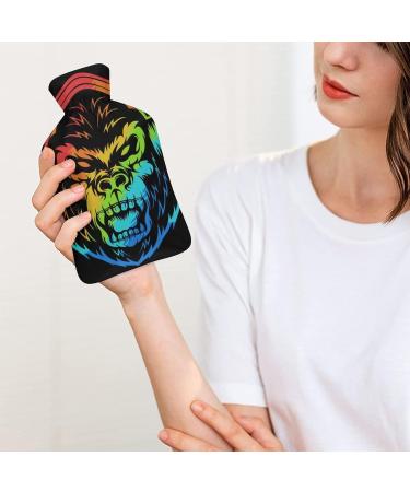 Colorful Orangutan Hot Water Bottle with Plush Cover - Ideal Hand Warmer for Adults & Kids | 26.5x15.3cm - Buy Online on GoSupps.com