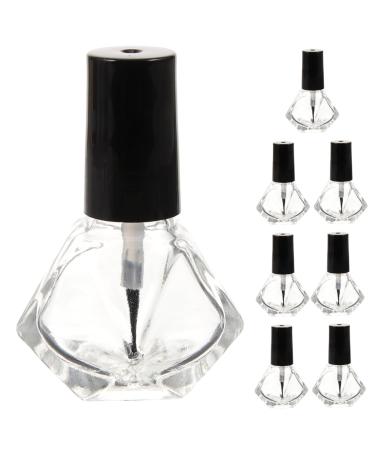VICASKY Lot de 10 bouteilles de vernis ongles vides rechargeables en verre avec brosses pour le soin des ongles pour les salons de manucure et les d placements L ger et peu encombrant Mat riaux en