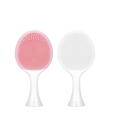 Yanban electric cleaning brush portable electric massage brush washing head delicate skin-friendly silicone cleaning brush 2 pieces