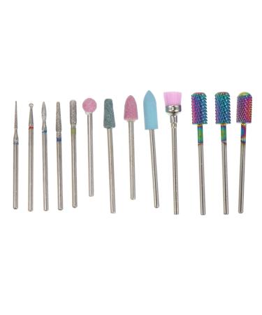 minkissy 1 Nail Drill Set Manicure Grinding Heads Acrylic Nail Drill Bits Nail Polishing Tools Manicure Drill Bits Power Rotary Tools Nail File Bit To Rotate Nail Remover Ceramics Clean