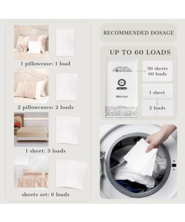 Promeed Silk Detergent Sheets - Eco-Friendly Plastic-Free Delicate Laundry Wash for 60 Loads | Gentle Fresh Linen Scent Space Saving & Easy to Carry - Buy Online on GoSupps.com