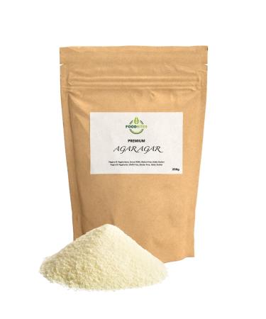 Agar Agar 250g Baking Powder - Tribute Ebook with 12 Recipes - Food Thickener for Cakes, Molecular Cuisine & Mixology - 100% Pure Agar Agar Gelling Agent