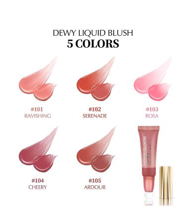 Cilrofelr Liquid Blush Beauty Wand - Natural Dewy Finish, Highly Pigmented, Long-lasting | Ardour-Terracotta 0.34fl.oz - Buy Online on GoSupps.com