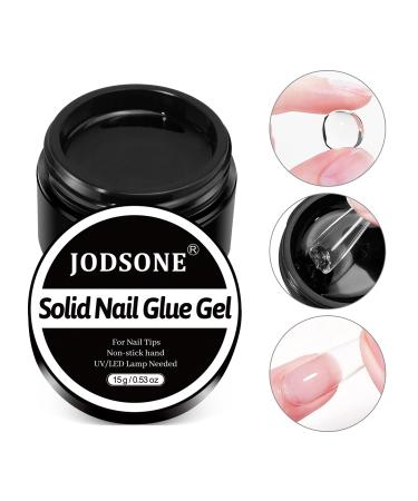 JODSONE Solid Nail Gel Glue Easy Operation 15 Gram Nail Glue U V Light Needed Nail Art