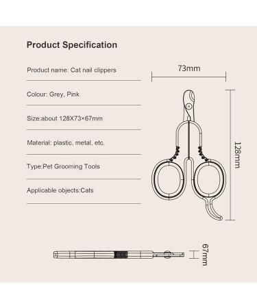 Buy Zeze Claw Scissors for Cats | Safety Stainless Steel Nail Clippers for Cats Dogs and Small Animals - Ideal for Beginners (Gray) - Buy Online on GoSupps.com