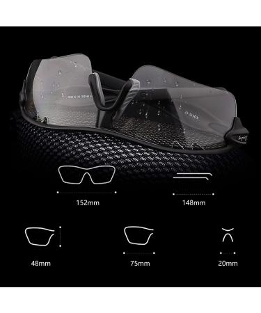 Banglong Self-Tinting Bicycle Glasses - UV400 Protection Sports Sunglasses for Men | Perfect for Cycling Running Baseball & MTB - Buy Online on GoSupps.com