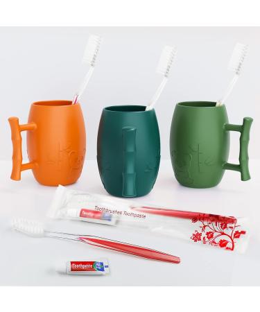 Tedule 30 Pack Disposable Toothbrushes with Toothpaste Set - Individually Packaged for Hotels Camping Nursing Homes & Charities (5 Colors) - Buy Online on GoSupps.com
