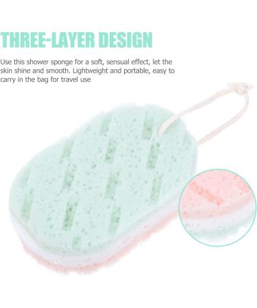 Buy FRCOLOR 4pcs Sponge Bath Wipes | Exfoliating Foam Sea Sponge & Shower Cleaning Supplies for Home & Travel - Buy Online on GoSupps.com