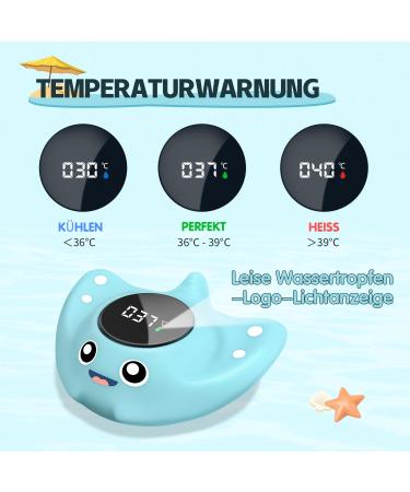 Babyelf Baby Bath Thermometer | Safe Digital Water Thermometer for Kids & Toddlers - Child-Safe Floating Bath Toy - Buy Online on GoSupps.com