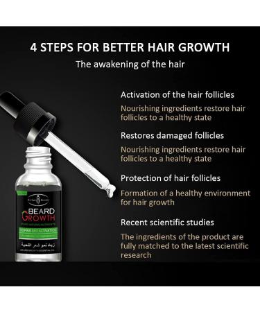 AICHUN BEAUTY Beard Oil 30ml - Pure Natural Nutrients with Grapefruit Seed Oil and Ginger for Healthy Mustache and Hair - Buy Online on GoSupps.com