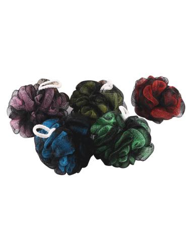 5pcs Sponges for Bathing Bath Sponges for Shower Mesh Pouf Shower Loofahs Loofah Dish Sponge Body Exfoliating Bath Sponge Shower Sponge Bath Scrubber Shower Ball Net Large