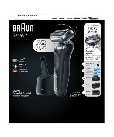 Braun Series 7 7089cc Electric Razor for Men Black 11 Piece Set
