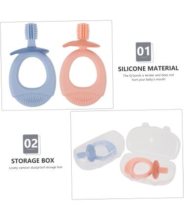 TOVINANNA 6 Pack Silicone Manual Training Toothbrush for Kids - Safe Fun Oral Care & Children's Toys - Buy Online on GoSupps.com