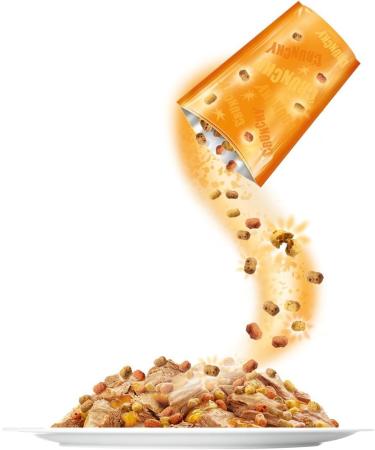 Felix Sensations Crunchy in Jelly Cat Food - 6-Pack Variety (6 x 12 x 100g) | Crispy Flavor with Vegetables - International Shipping Available - Buy Online on GoSupps.com