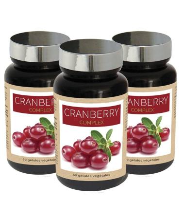 NUTRIEXPERT - Cranberry Complex - Promotes Kidney Elimination - Urinary Comfort - Cranberry + Blueberry + Nettle + Horsetail - Vegan - Pack of 3 Products