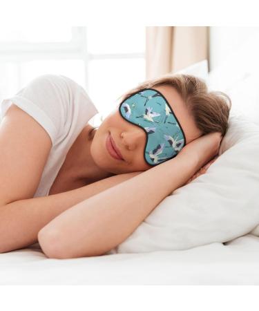 Flying Cranes Soft Sleep Eye Mask | Female Breathable Eye Patch for Travel & Relaxation - Shop Now - Buy Online on GoSupps.com