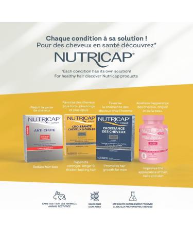 NUTRISANTE Nutricap Expert Hair & Nail Growth - Food Supplement for Fast Hair Growth - Exclusive Capiline Complex - Promotes Hair Growth & Development - Biotin Walnut Oil Vitamine B3-60 softgels - Buy Online on GoSupps.com