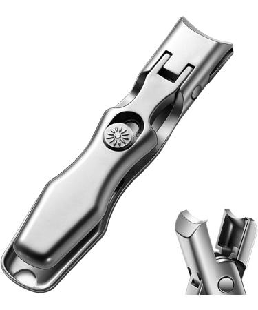 Fingernail Clippers Nail Clippers with Catcher Wide Jaw Opening Anti Splash Nail Clippers Stainless Steel Nail Cutter with Sharp Curved Cutter and Storage Box for unisex Nail Trimmer Manicure Tools - Buy Online on GoSupps.com