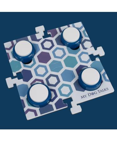Dog and Cat Communication Training Buttons | MyDogTalks (12 Talking Dog Buttons + 3 Mats) - Buy Online on GoSupps.com