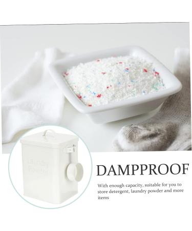 FOYTOKI Box Dispenser Lidded Storage Bin Laundry Dispenser Refillable Containers Iron White 1 count (Pack of 1) White - Buy Online on GoSupps.com