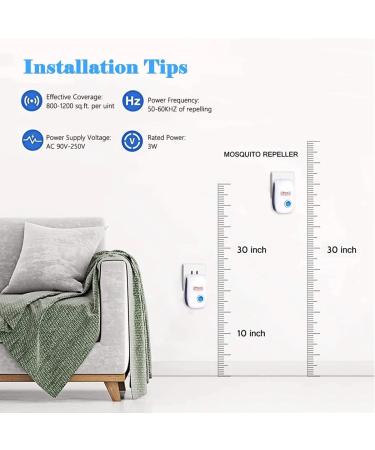 6 Pack Ultrasonic Pest Repeller 2023 - Indoor Insect, Roach, Mosquito, Mouse, Spider, Bug Repellent for Bedroom, Kitchen, Living Room, Office, Garage - Buy Online on GoSupps.com