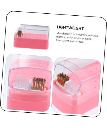 Beavorty 4pcs nail polish head box nail bits nail art supplies cleaning stuff nail tech organizers and storage drill bit holder for nails nail drill bits container nail grinding tool case - Buy Online on GoSupps.com