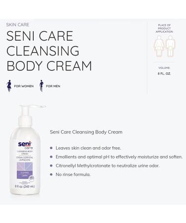 Seni Care Rinse-Free Body Wash Pump Bottle - Light Scent 8 oz | 2 Ct | International Shipping - Buy Online on GoSupps.com