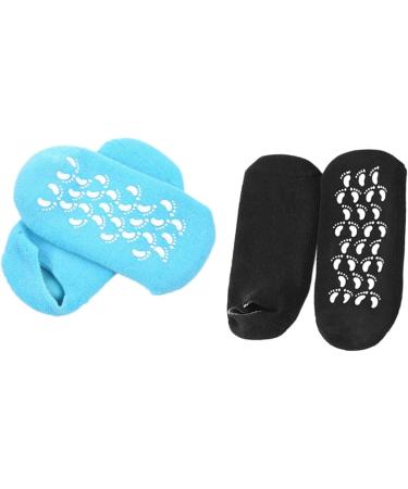 minkissy 2 Pairs Spa Sock Foot Peel Feet Socks for Woman Foot Care Socks Spa Socks Calluses Socks Gel Socks for Women Overnight Moisturizing Gel Socks for Women Moisturize Miss Torn Socks - Buy Online on GoSupps.com
