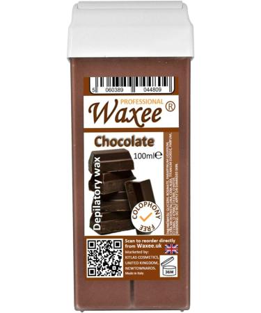 6 x 100ml Chocolate Roll-On Wax Cartridges Colophony Free Refills by Waxee - Buy Online on GoSupps.com