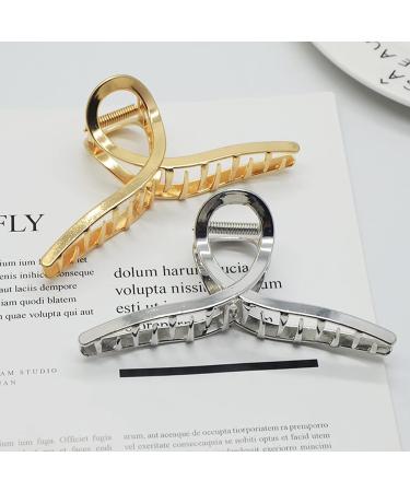Buy Women's Elegant Hair Clipping Metal Hairpins | Geometric Gold & Silver Hair Clips - International Shipping Available - Buy Online on GoSupps.com