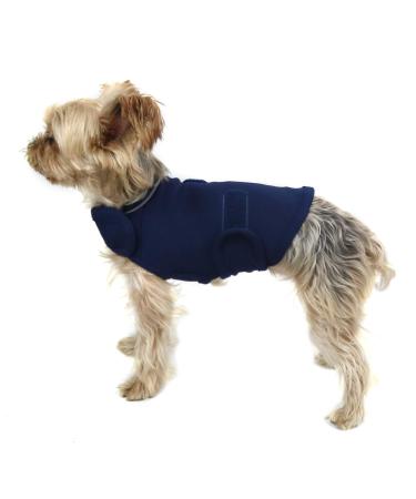 Cattamao Comfort Dog Anxiety Relief Coat Dog Anxiety Calming Vest Wrap Thunder Shirts Jacket for XS Small Medium Large XL Dogs (Navy XS) X-Small Navy