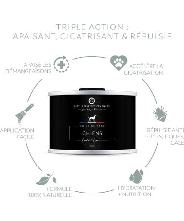 Distillerie des C vennes - Cade oil for dogs - 250g - The only oil 100% made and distilled in France - Buy Online on GoSupps.com