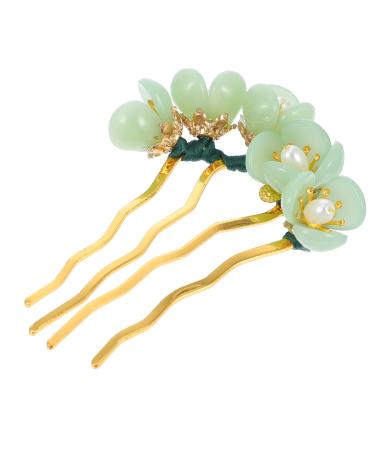 Solustre hair comb Celtic hair stick hair dining stick vintage hairpins with jadeblume pearl traditional hair accessories for hair accessories Chinese - Buy Online on GoSupps.com