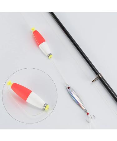 Dr.Fish 10 Pack Weighted Snap-on Fishing Bobbers | EVA Foam Corks | Bass Trout Crappie Panfish Floats | Red Yellow | 2-1/4 | Boat Fishing Essentials - Buy Online on GoSupps.com