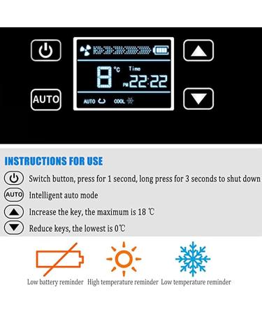 Insulin Cooler Refrigerated Box Portable Home Medicine Refrigerator Electric Cold Storage Box 2-8 LCD Display for Keeping Diabetes Drug Cooler Battery*1 - Buy Online on GoSupps.com