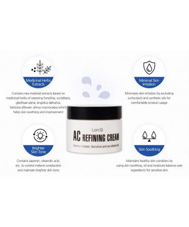 AC Refining Facial Cream Soothing Hydrating Moisturizer for Sensitive Skin | 1.76 oz - International Shipping Available - Buy Online on GoSupps.com
