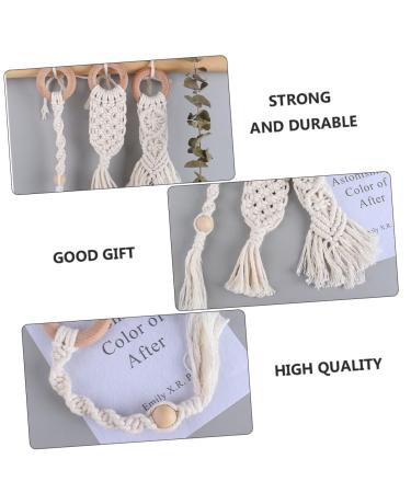 Buy Abaodam 3 Pcs Bitter Cotton Dental Care Toys for Toddlers | Handmade Molar Sticks & Bite Sticks for Babies | International Shipping - Buy Online on GoSupps.com