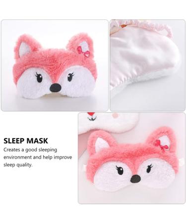 Healifty Plush Fox Sleeping Eye Cover - Cute Novelty Cartoon Animal Blindfold for Men, Women, Kids - Buy Online on GoSupps.com