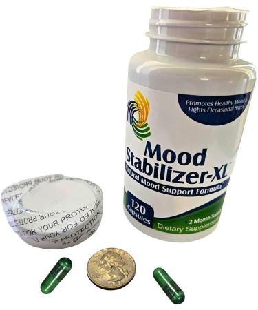 2-Month Mood Support Supplement (Mood-XL) | 13-Ingredient Calm & Balance Formula with 5-HTP Ashwagandha GABA & B-Vitamins | Mood Supplements | 60-Day Bulk Supply | 120 Capsules - Buy Online on GoSupps.com