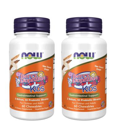 NOW Foods BerryDophilus 60 Count (Pack of 2)