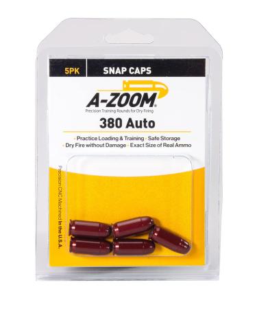 Pistol Metal Snap Caps 380Auto 5pk