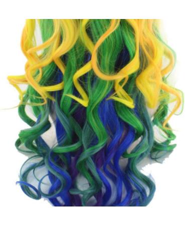 Lurrose Long Curly Rainbow Wig - Wavy Cosplay & Halloween Wig for Women | International Shipping Available - Buy Online on GoSupps.com