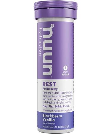 Nuun  Drink Tab Rest for Recovery BlackBerry Vanilla  10 Count - Buy Online on GoSupps.com