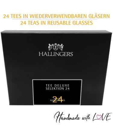 Hallingers Tea Deluxe Selection | 24 Varieties Gift Set - Vegan & Gluten-Free | Perfect for Mother's Day Father's Day & New Year's Celebrations - Buy Online on GoSupps.com