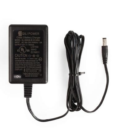 LotFancy 12V 1A Battery Charger, Compatible with Razor Power Core E90, ePunk, XLR8R, Electric Scream Machine, Kids Ride On Toys, Electric Scooter Power Supply Adapter, UL Listed, 71 Cable
