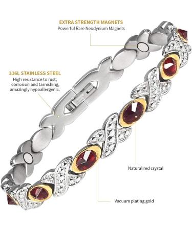 Red Crystal Magnet Stable Tapes for Women | Pain Relief & Magnetic Healing | Ideal Health Gift for Joint Pain Relief - Buy Online on GoSupps.com