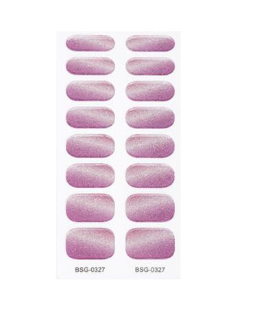 Semi Cured Gel Nail Polish Strips Adhesive Gel Nail Art Stickers Lasting Glitter Gel Nail Wraps Sticker with Nail File Semi Cured Gel Nail Stickers for Toes White with Uv Light Bsg0327