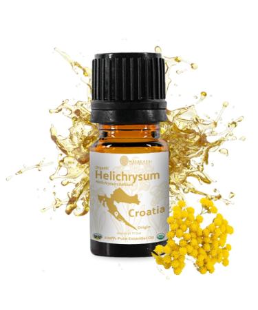 Helichrysum Essential Oil - Direct from Malagassi Farms in Madagascar - 100% Pure Therapeutic Grade - Bulk Essential Oils - Used for Soap Making & Aromatherapy Oil (5ml) Helichrysum 0.17 Fl Oz (Pack of 1)