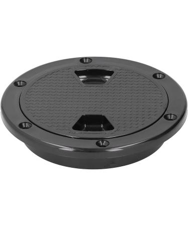 4in ABS Round Boat Deck Plate - Black Marine Accessory for Deck Inspection - Buy Online on GoSupps.com
